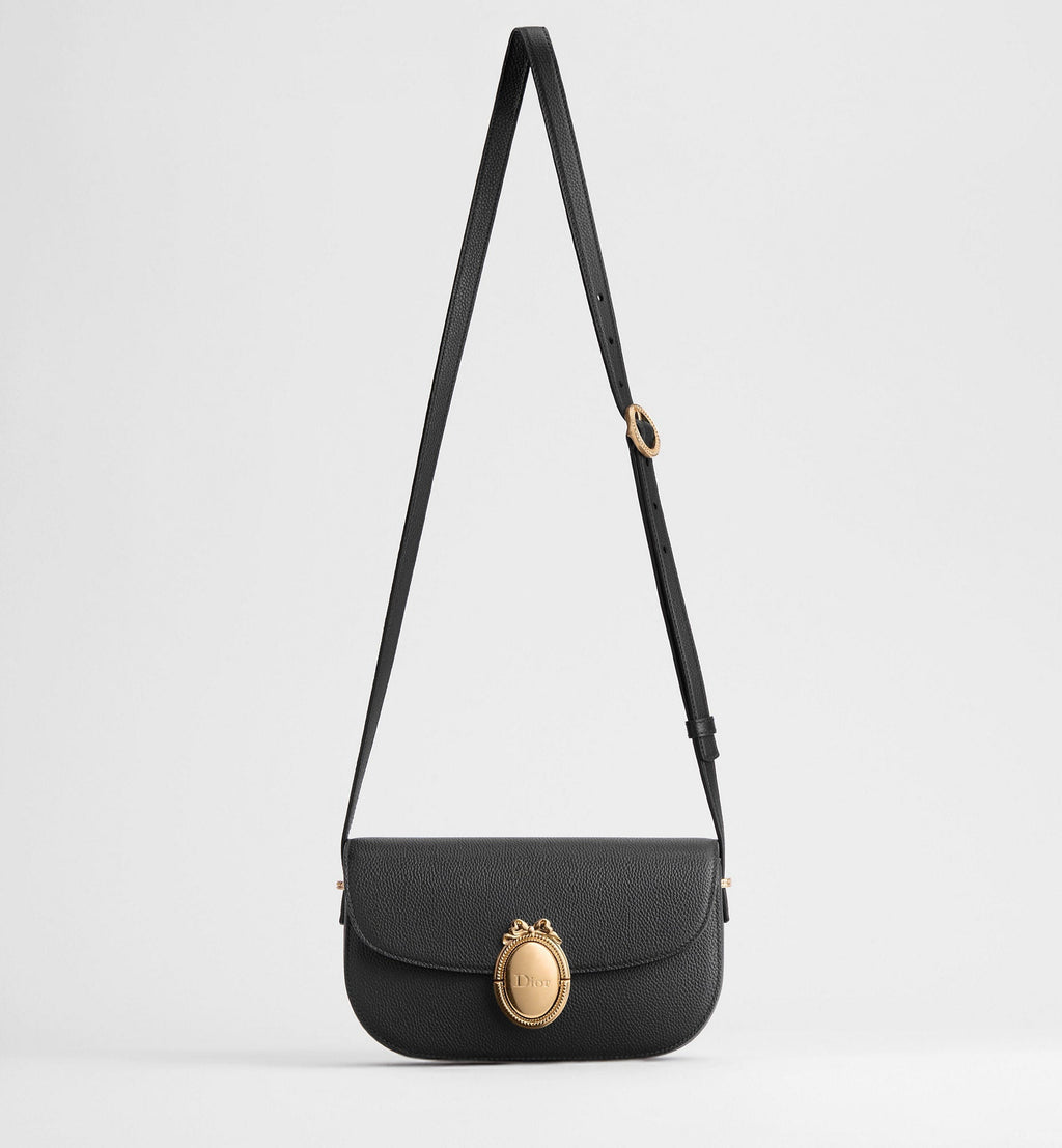 Women's Small Médaillon Flap Bag With Grained Calfskin And Dior Clasp