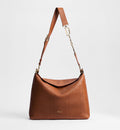 Women's Medium Tote Bag With Marron Bobby Flat Macrocannage Grained Calfskin