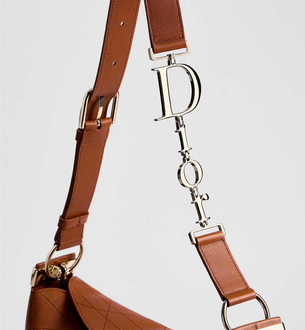 Women's Medium Tote Bag With Marron Bobby Flat Macrocannage Grained Calfskin