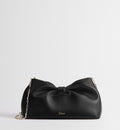 Women's Medium Dior Bow Bag With Black Lambskin And Chain Strap