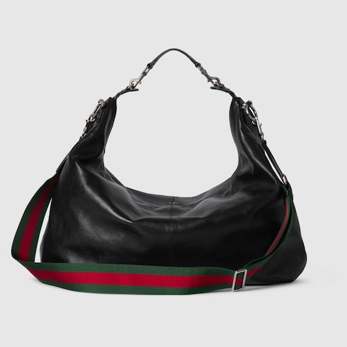 Men's Large Crossbody Bag With Soft Leather And Signature Hardware