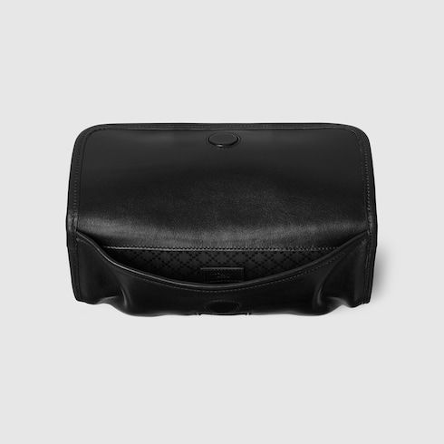 Small Belt Bag With Web And Leather