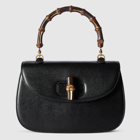 Women's Medium Bamboo 1947 Bag With Soft Grainy Leather And Click Closure