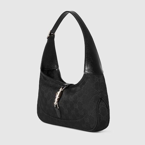Women's Medium Jackie Slim Shoulder Bag With GG Canvas And Piston Closure