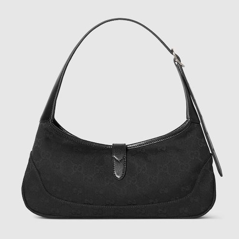 Women's Medium Jackie Slim Shoulder Bag With GG Canvas And Piston Closure