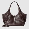 Women's Small Mercato Tote Bag With Soft Leather And Piston Closure