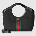 Women's Giglio Small Tote Bag With GG Canvas And Leather Trim