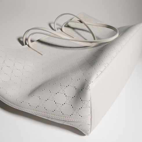 Tribeca Large Tote Bag With Perforated GG Leather