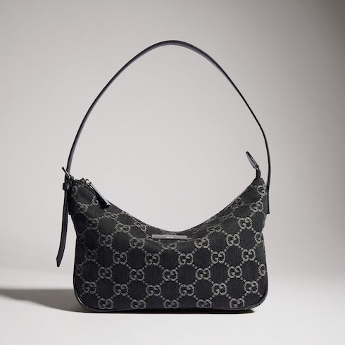 Lady Lunetta Small Shoulder Bag GG Denim
