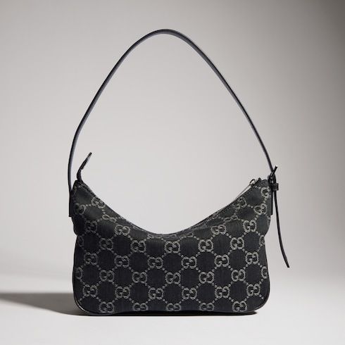 Lady Lunetta Small Shoulder Bag GG Denim