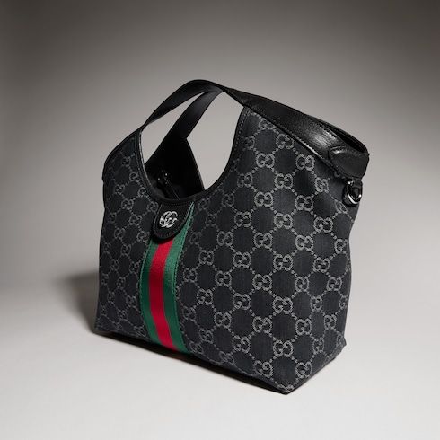 Small Tote Bag Giglio Denim With Tonal Trim