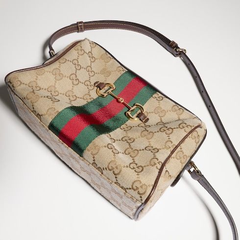 Small Crossbody Camera Bag Canvas with Metal Hardware