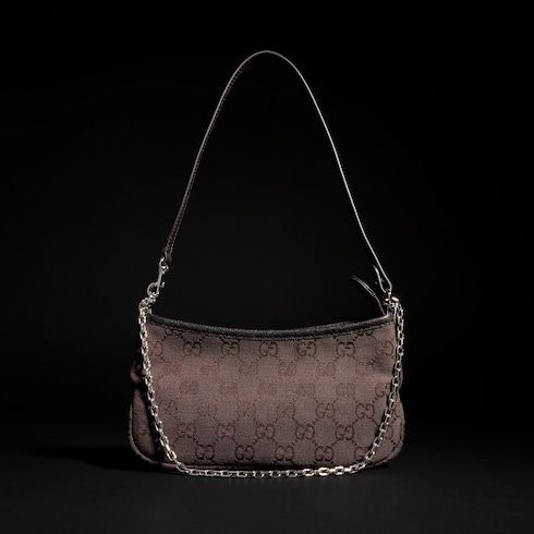 Small Shoulder Bag With GG Canvas And Additional Strap
