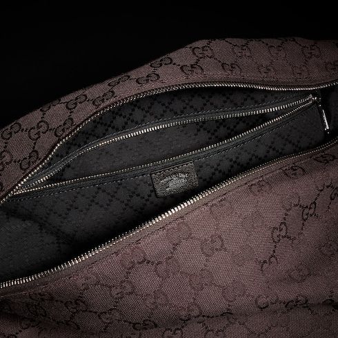 Men's Medium Crossbody Bag With GG Canvas And Detachable Strap