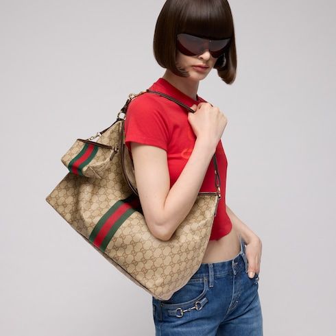 Large Shoulder Bag With Web