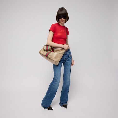 Large Shoulder Bag With Web