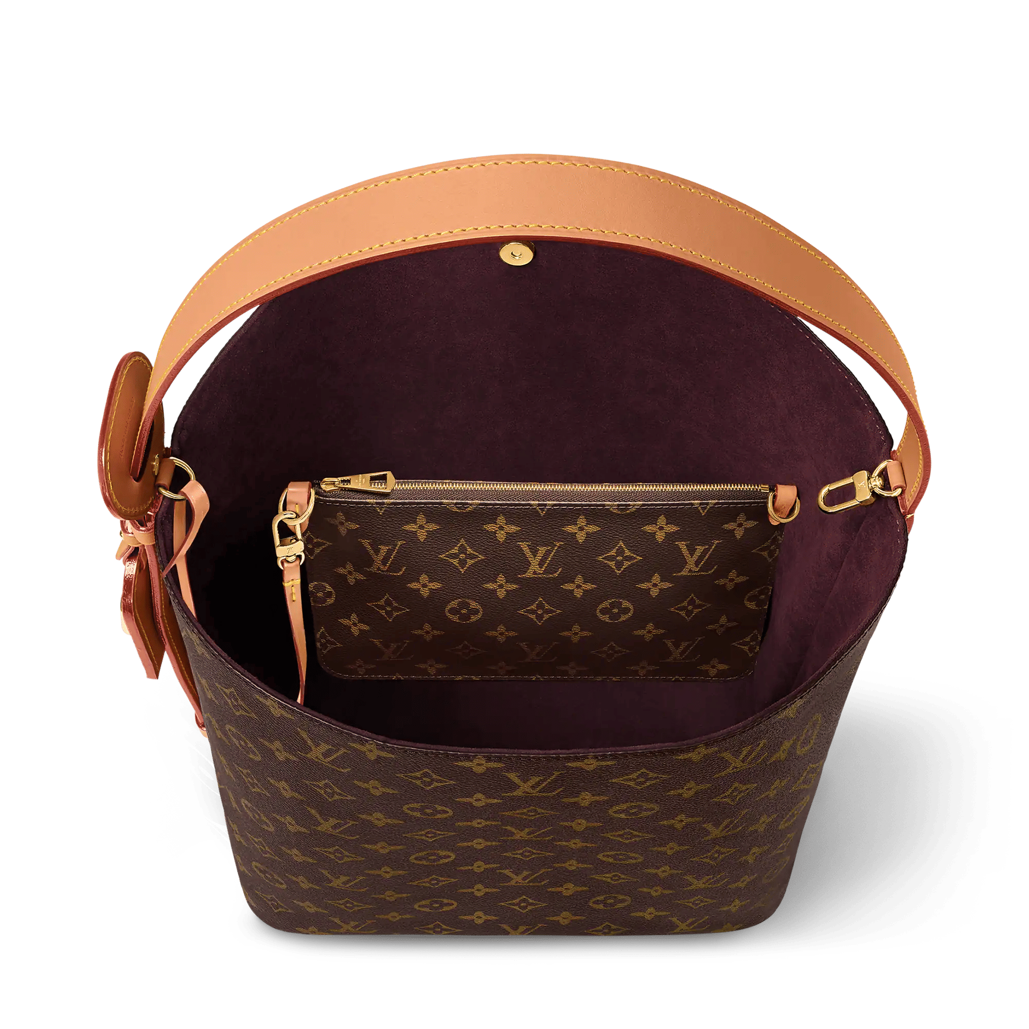 All In GM Monogram Coated Canvas Gold-Toned Hardware