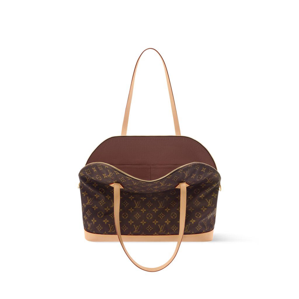 Alma Shoulder MM Monogram Silk Tech Gold-Toned Hardware