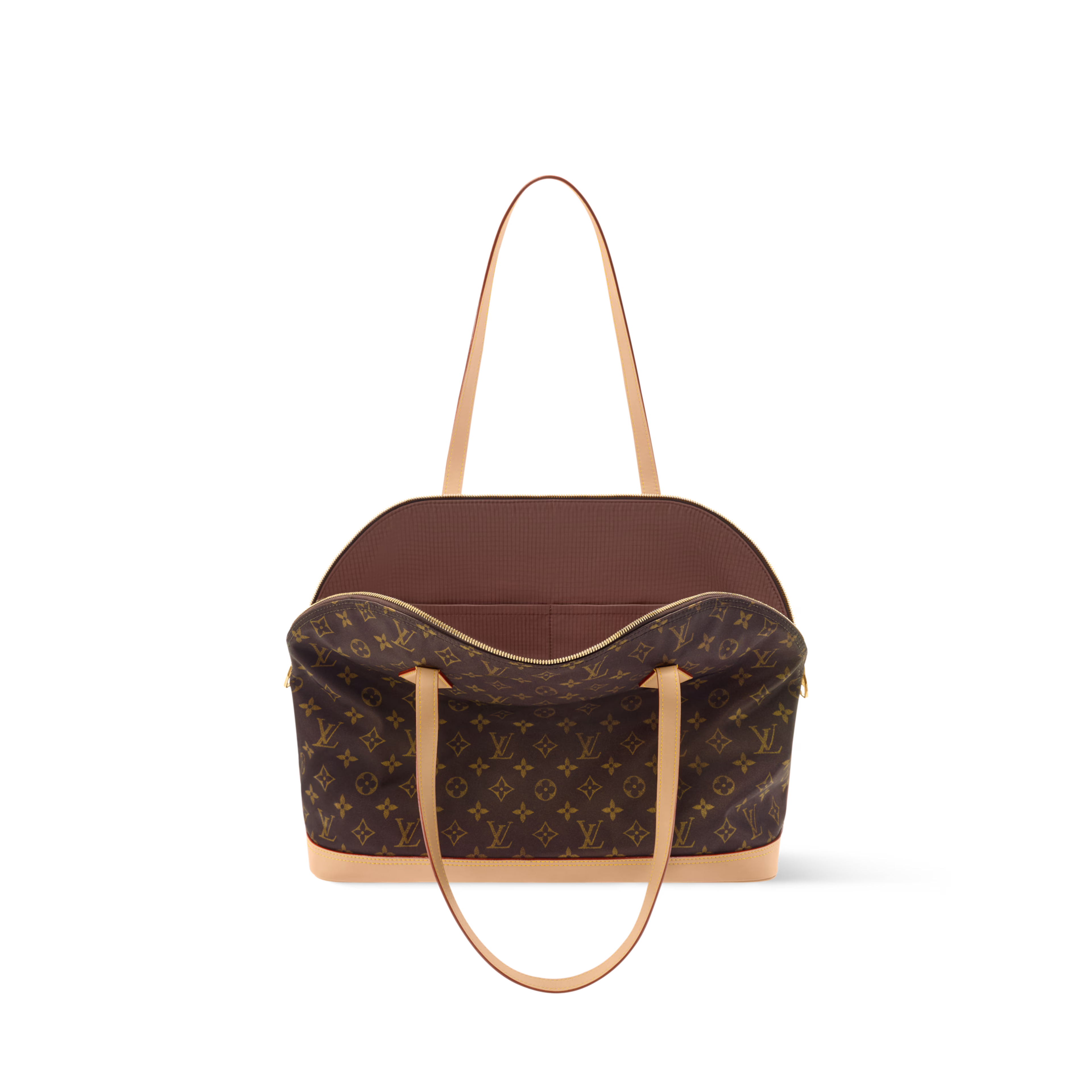 Alma Shoulder MM Monogram Silk Tech Gold-Toned Hardware