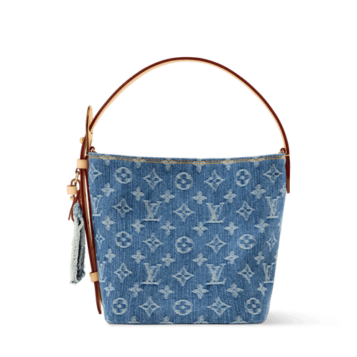 All In BB Monogram Denim Blue Denim Gold-Toned Hardware