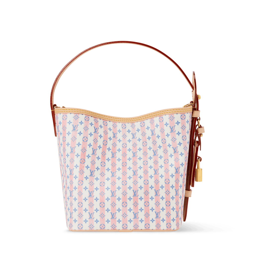 All In BB Monogram Coated Canvas LV Stamp Blue Gold-Toned Hardware