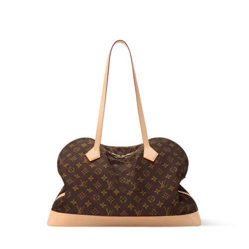 Alma Shoulder MM Monogram Silk Tech Gold-Toned Hardware
