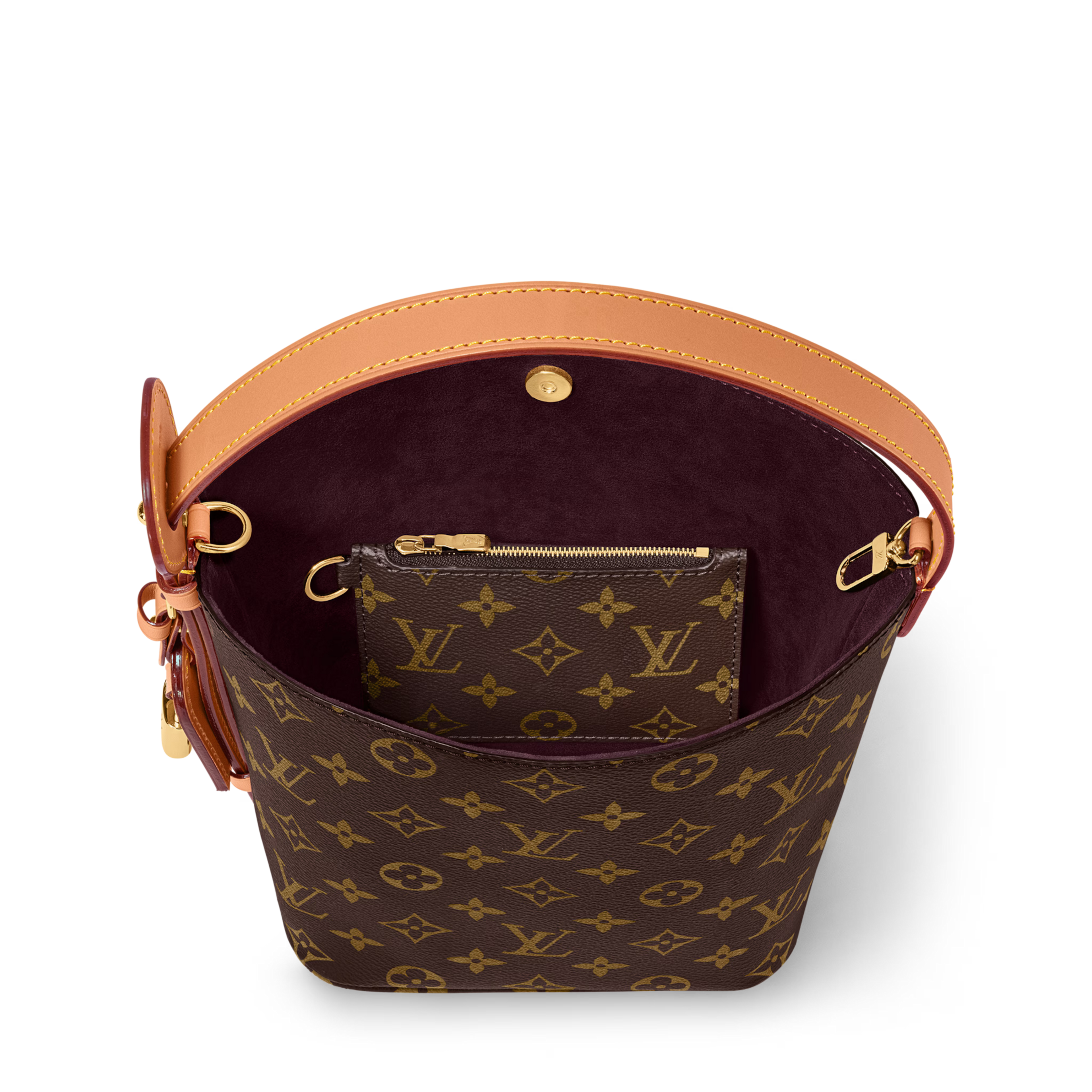 All In BB Monogram Coated Canvas Gold-Toned Hardware