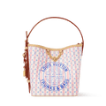 All In BB Monogram Coated Canvas LV Stamp Blue Gold-Toned Hardware