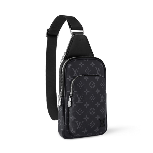 Avenue Slingbag PM Monogram Eclipse Canvas Cowhide Leather