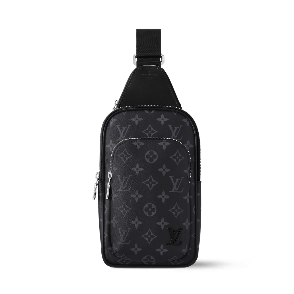 Avenue Slingbag PM Monogram Eclipse Canvas Cowhide Leather