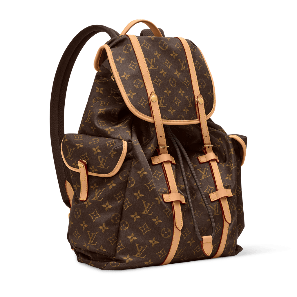 Christopher East West MM Monogram Silk Tech Gold-Toned Hardware