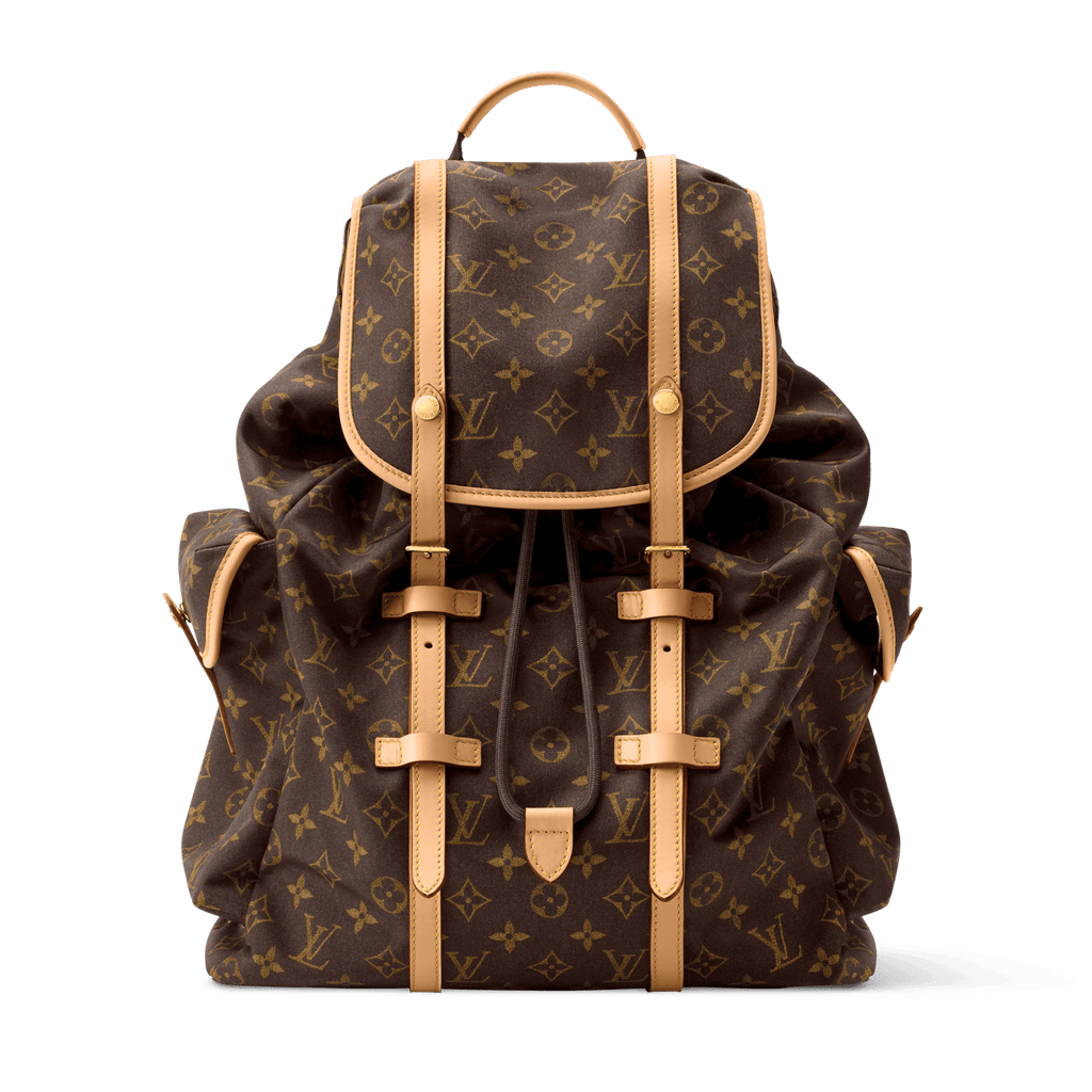 Christopher East West MM Monogram Silk Tech Gold-Toned Hardware