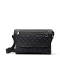 Courrier Messenger Monogram Eclipse Canvas Black Ruthenium-Tone Brass Hardware