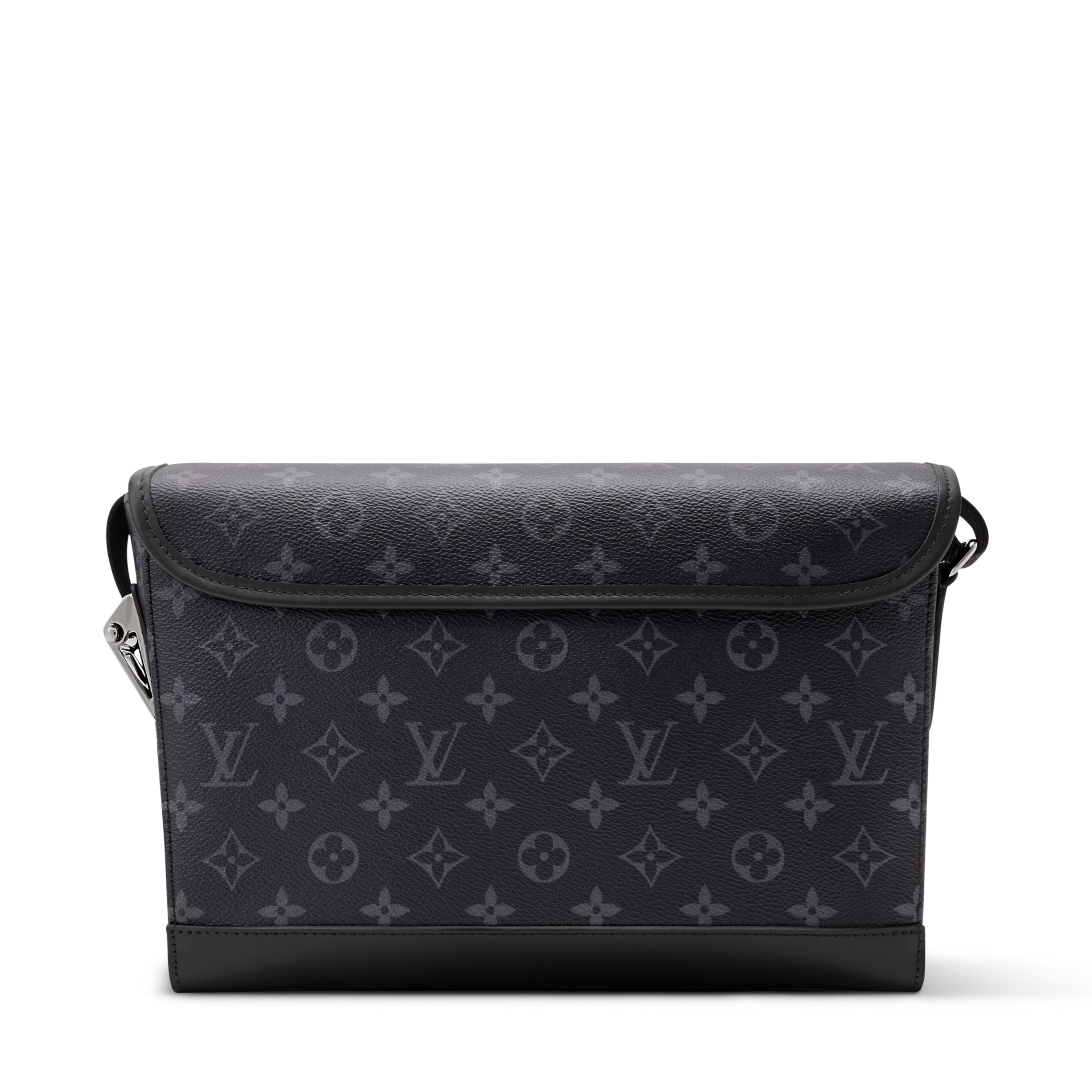 Courrier Messenger Monogram Eclipse Canvas Black Ruthenium-Tone Brass Hardware