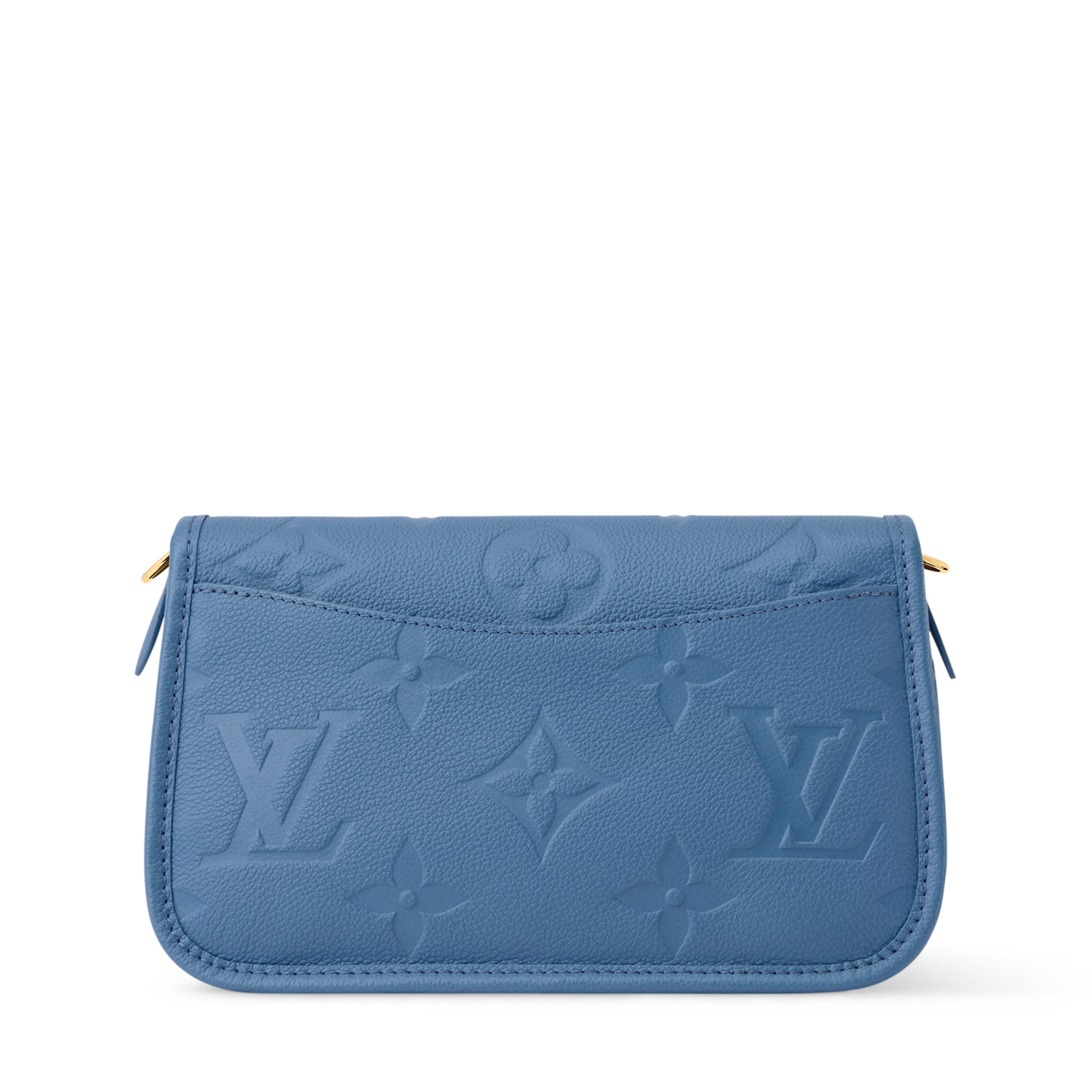 Diane Monogram Empreinte Leather Blue Jean Gold-Toned Hardware