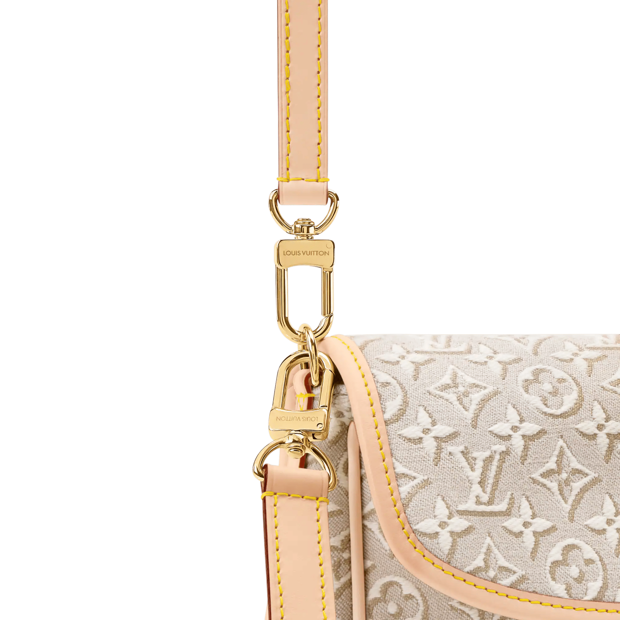 Diane PM Monogram Emblème Peuplier Jacquard Textile Gold-Toned Hardware