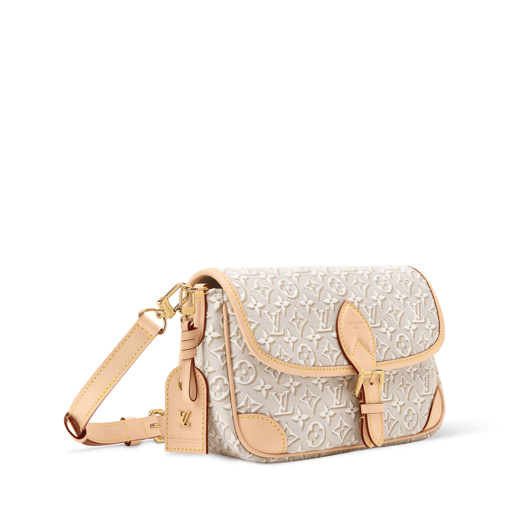 Diane PM Monogram Emblème Peuplier Jacquard Textile Gold-Toned Hardware