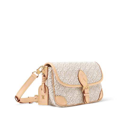 Diane PM Monogram Emblème Peuplier Jacquard Textile Gold-Toned Hardware