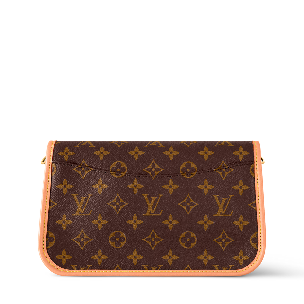 Diane Monogram Coated Canvas Black Gold-Color Hardware