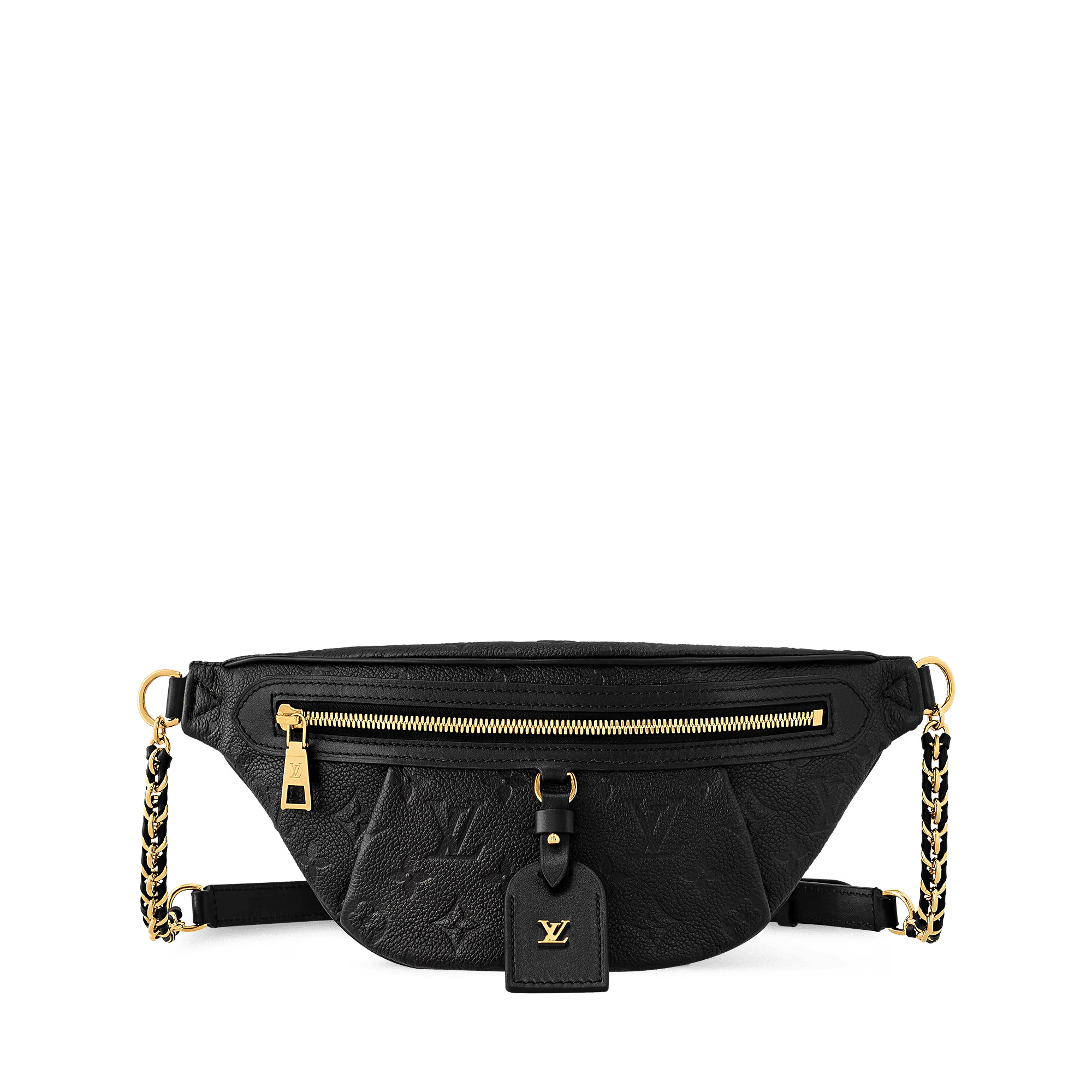 High Rise PM Monogram Empreinte Leather Black Gold-Toned Hardware