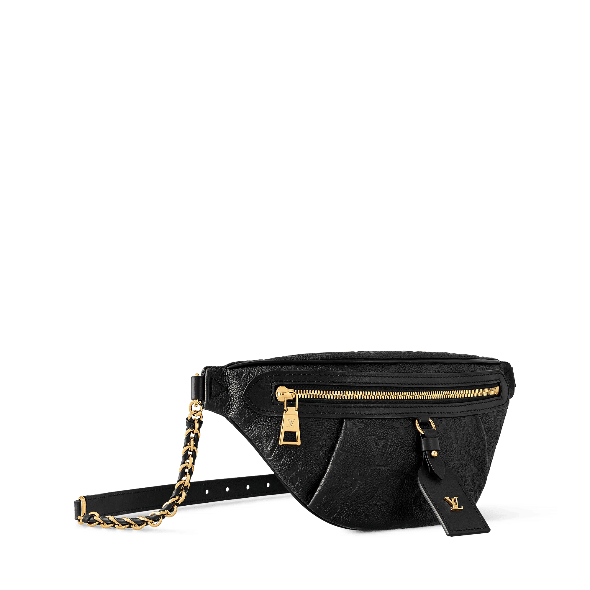 High Rise PM Monogram Empreinte Leather Black Gold-Toned Hardware