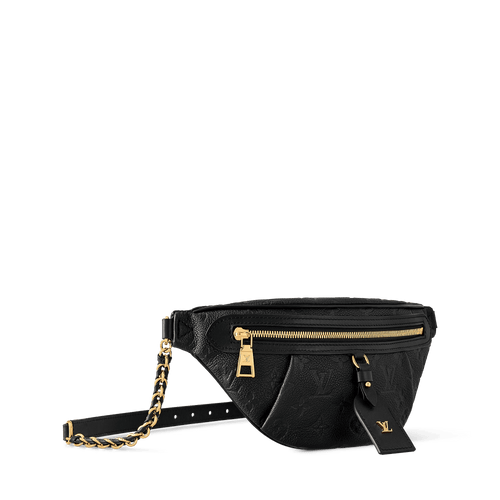 High Rise PM Monogram Empreinte Leather Black Gold-Toned Hardware