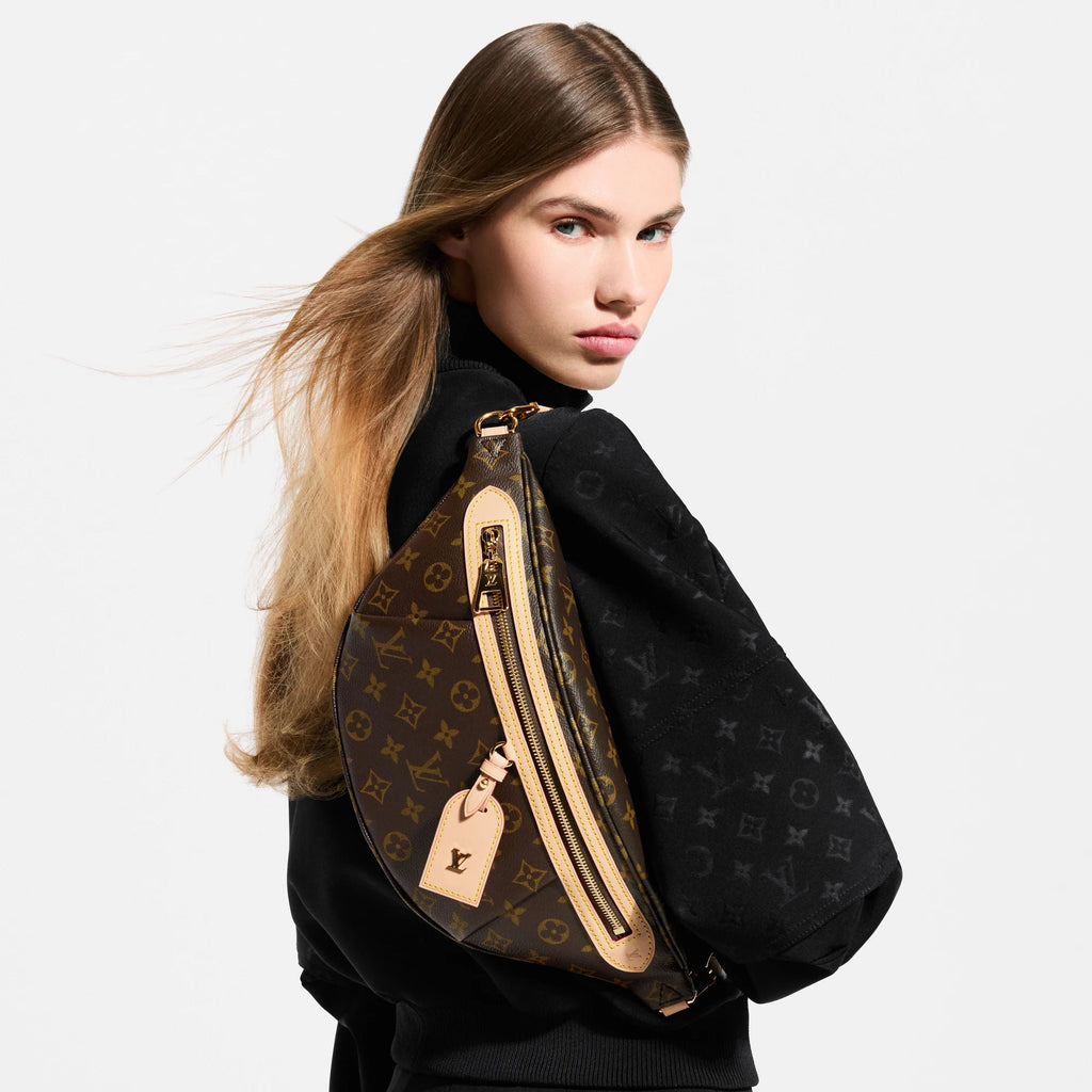 High Rise Bumbag Monogram Coated Canvas Gold-Color Hardware