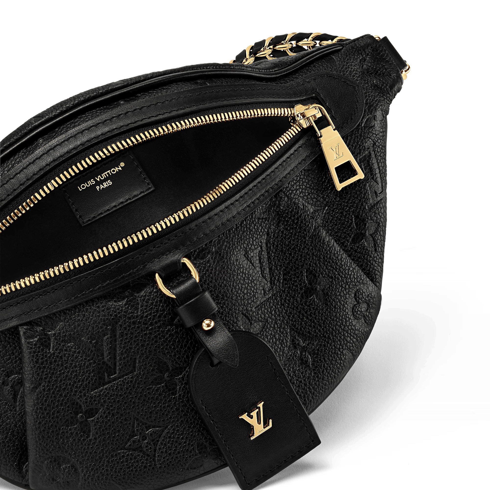High Rise PM Monogram Empreinte Leather Black Gold-Toned Hardware