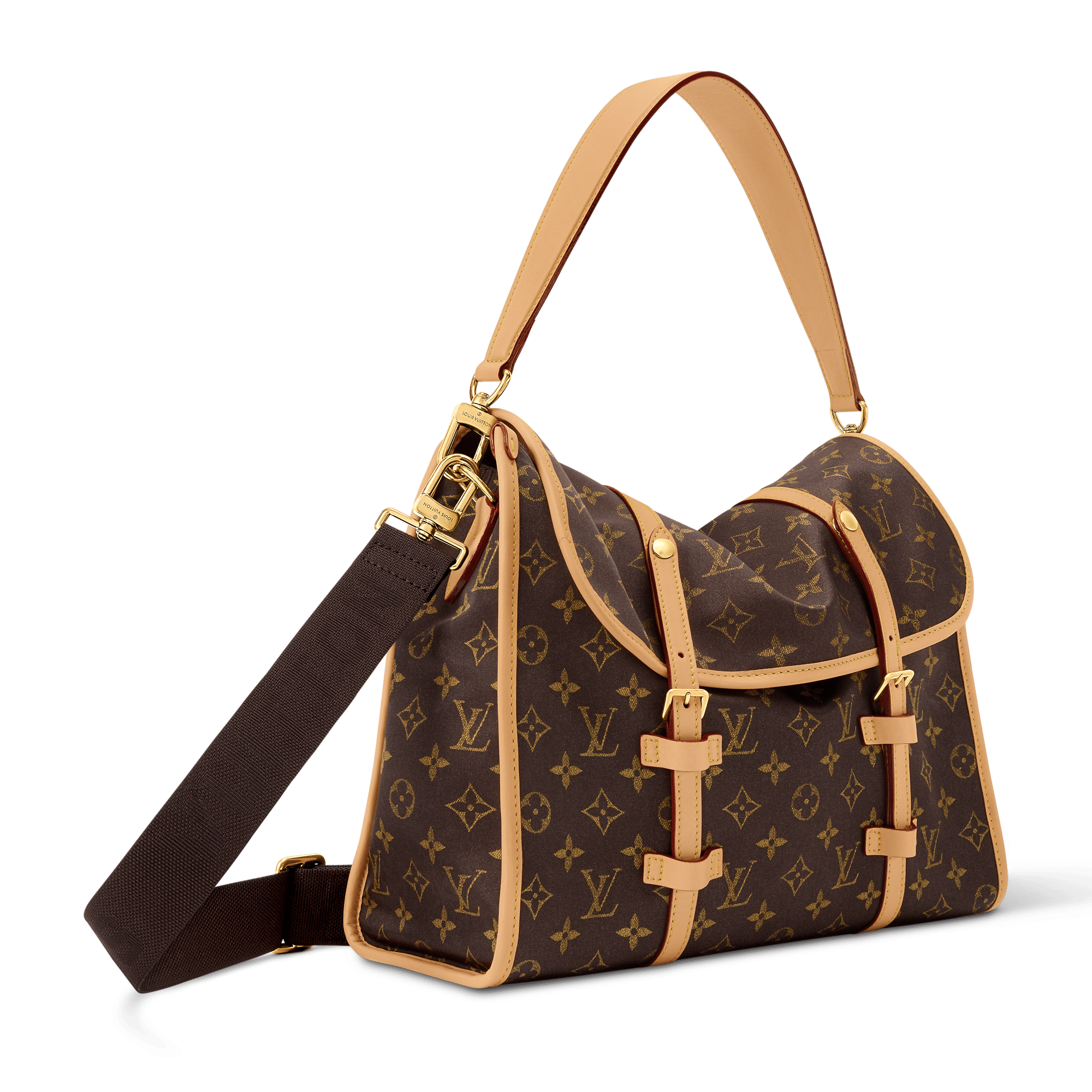 Jet Lag Bag MM Monogram Silk Tech Gold-Toned Hardware