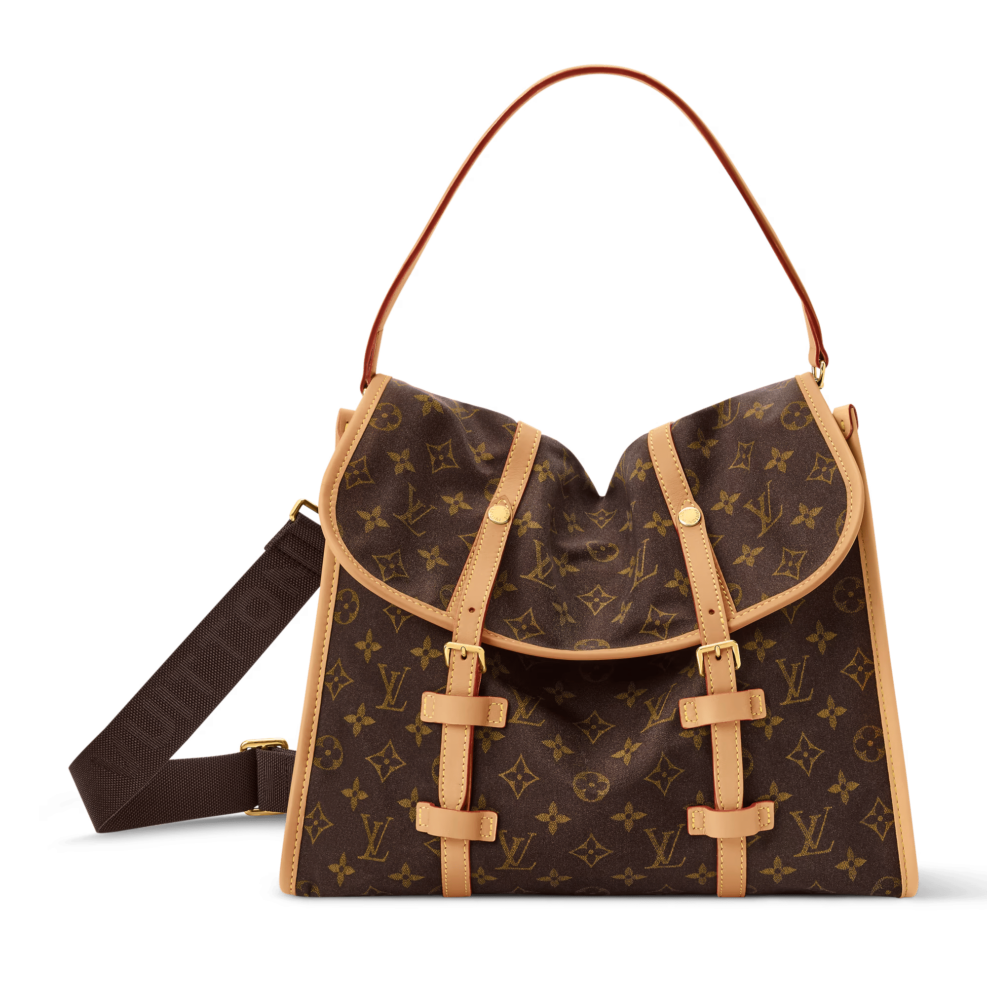 Jet Lag Bag MM Monogram Silk Tech Gold-Toned Hardware