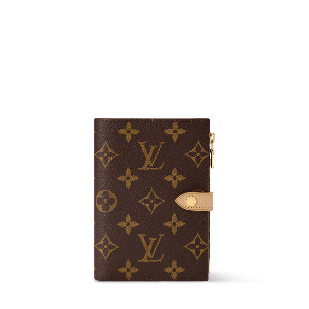 Locked Passport Cover Monogram Coated Canvas Gold-Toned Hardware
