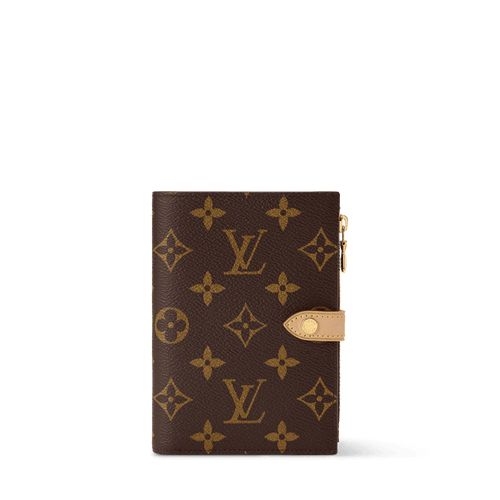 Locked Passport Cover Monogram Coated Canvas Gold-Toned Hardware