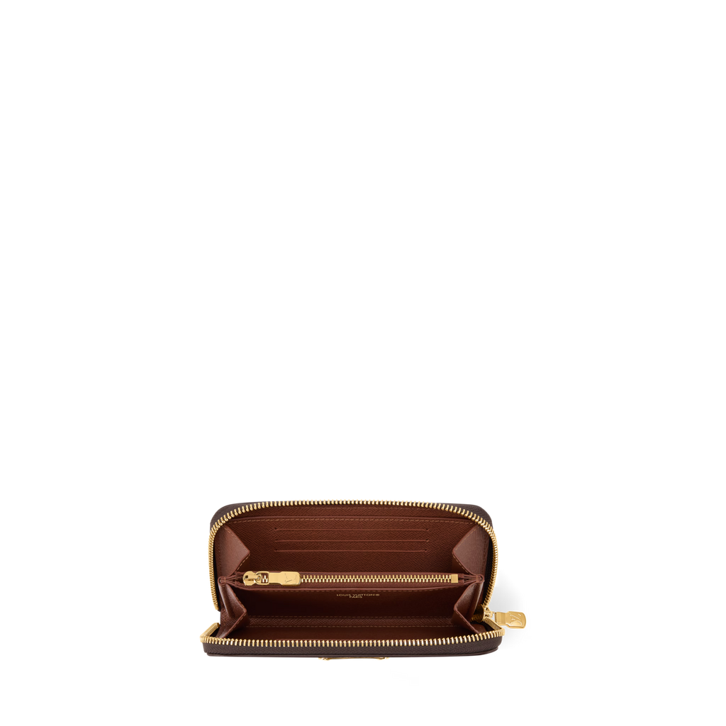 Margot Wallet Monogram Coated Canvas Cowhide Leather Gold-Toned Hardware