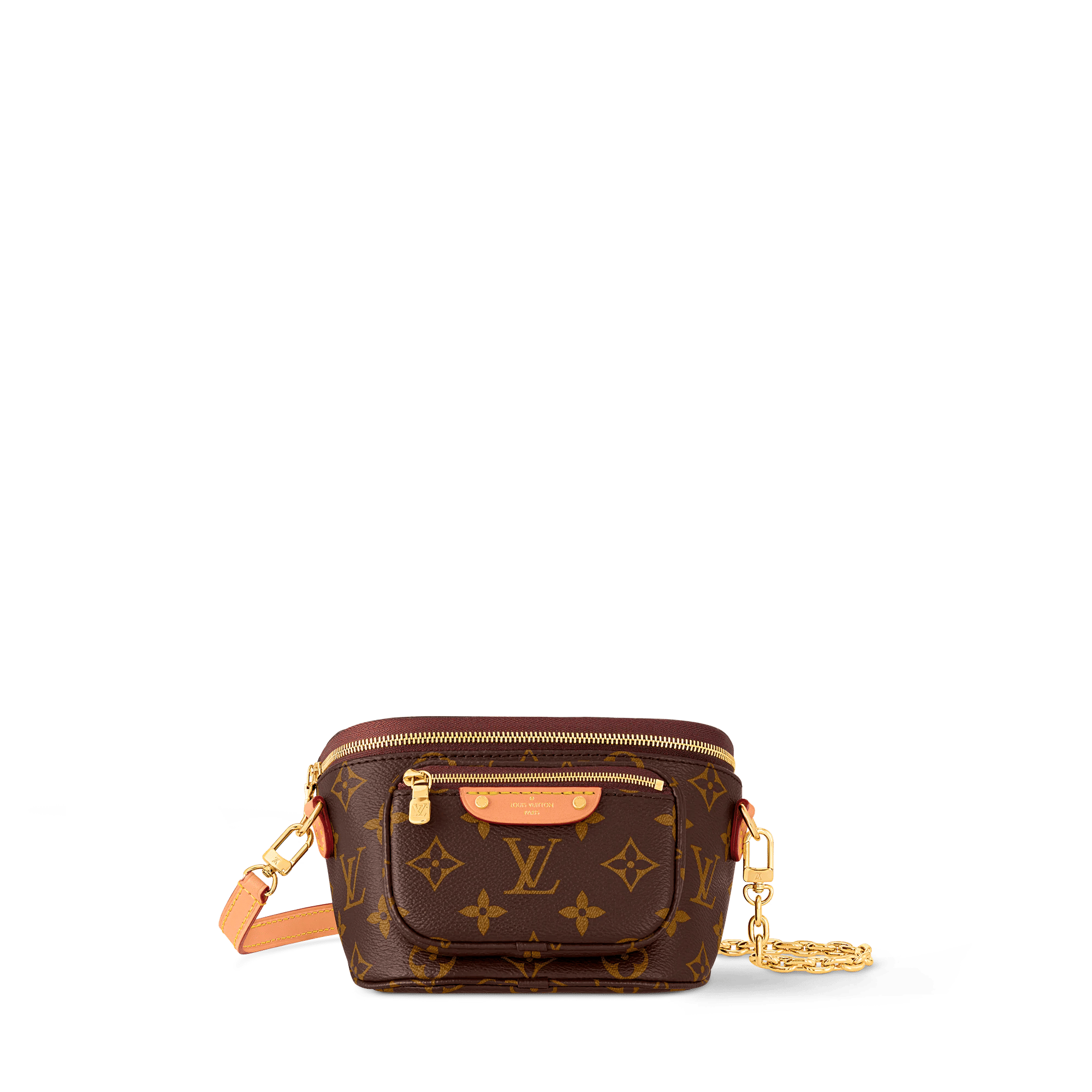 Mini Bumbag Monogram Coated Canvas Gold-Toned Hardware